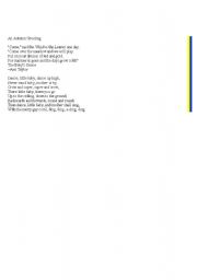 English Worksheet: an autumn greeting