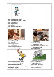 English worksheet: Present Cont OR Simple (part 1)