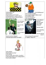 English worksheet: Present Simple or Cont. (part 2)