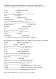 English Worksheet: present simple 