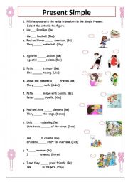 English Worksheet: Present Simple