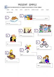 English Worksheet: Exercises with Present Simple