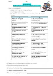 English Worksheet: Passive voice - Tandem Activity 