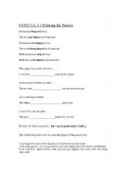 English Worksheet: Forming the Passive