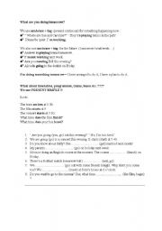 English Worksheet: Future tenses - explanation + exercises 