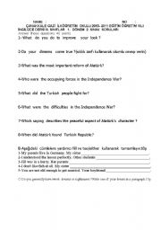 English Worksheet: Examinations