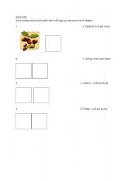 English worksheet: Seasons