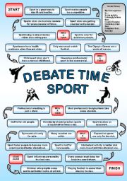 English Worksheet: Debate time SPORT