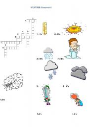 whats the weather like ?crossword puzzle