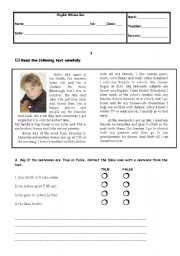 English Worksheet: English Written test