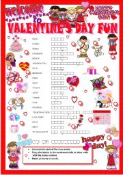 English Worksheet: VALENTINES DAY FUN