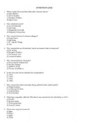 English Worksheet: Inventions Quiz