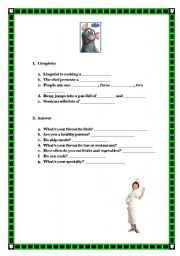 English Worksheet: Ratatouille - food