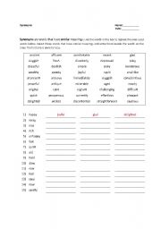 Synonyms (eslprintables)