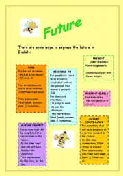English Worksheet: FUTURE FORMS