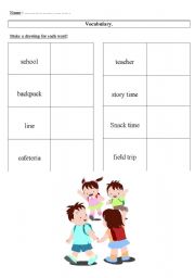 English worksheet: Vocabulary