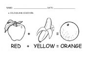 English Worksheet: PRIMARY COLOURS