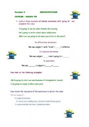 English Worksheet: Future with 