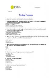 English worksheet: film 