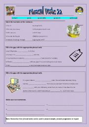 English Worksheet: Phrasal verbs 22