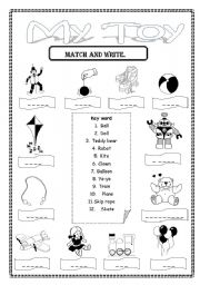 English Worksheet: My Toy