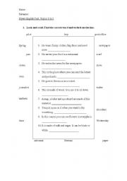 English Worksheet: Flyers English Test for Cambridge