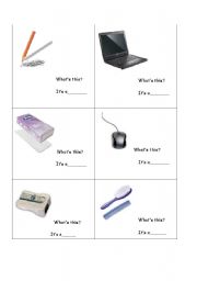 English worksheet: Everyday objects