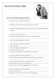 English Worksheet: Sherlock Holmes