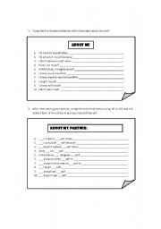 English Worksheet: Reflexive pronouns SPEAKING and PRACTICE