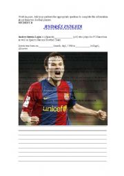 English Worksheet: Spains National Football Team (student B)