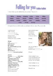 English Worksheet: Falling for you - Colbie Caillat