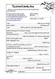 My personal spooky story - ESL worksheet by HeiLin