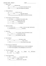 English Worksheet: grammar revision