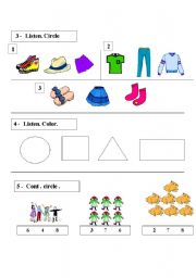 English worksheet: cloths