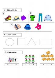 English Worksheet: cloths