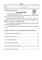 English Worksheet: Worksheet - 1st term - 6