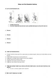 English Worksheet: Chaga and the Chocolate Factory - Worksheet