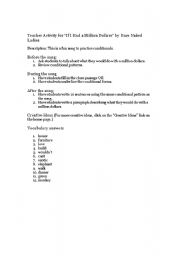 English worksheet: abba money song