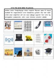 English Worksheet: words