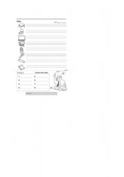 English Worksheet: classroom