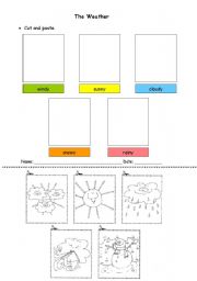 English Worksheet: The weather