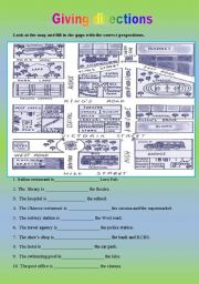 English Worksheet: Giving direction