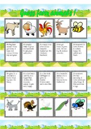 English Worksheet: Guess the farm animal!