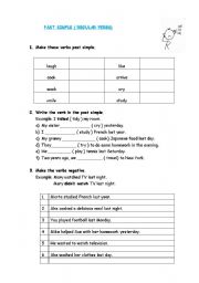 English Worksheet: Past Simple