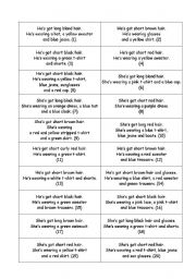 English Worksheet: game