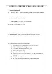 English Worksheet: Desperate housewives