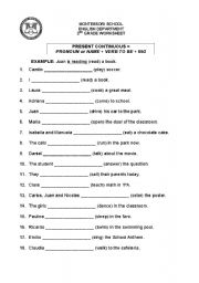 English Worksheet: Present Progressive