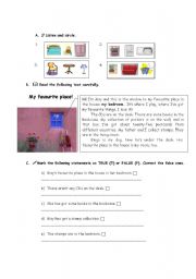 English worksheet: Written test