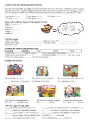 English Worksheet: quiz for the elemantary students