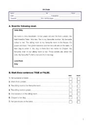English Worksheet: Worksheet - 2nd term - 5th grade